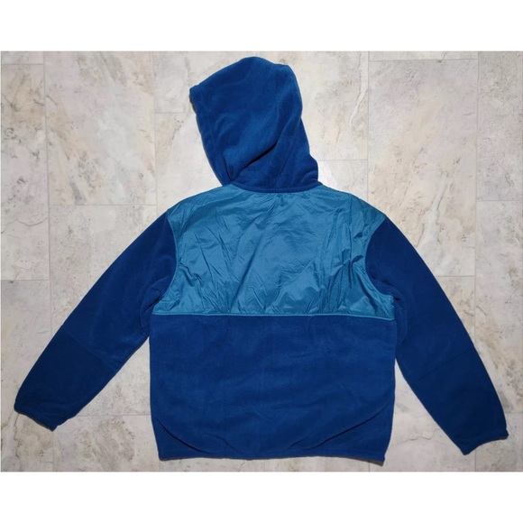 Patagonia Women's Microdini Hooded Fleece Jacket Full Zip Lagom Blue Size Large - Picture 4 of 5